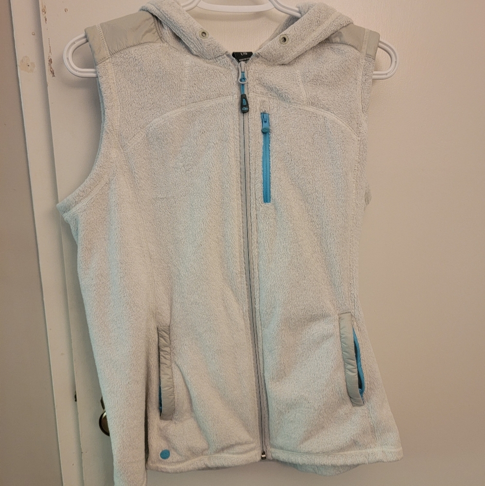 Outdoor Reaearch Fleece Vest White and Blue